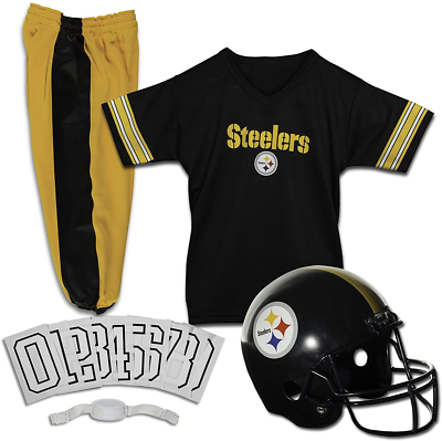 Pittsburg Steeler Uniform Set Youth NFL Football Jersey Helmet
