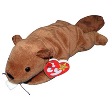 Ty Beanie Baby Bucky the Beaver style 4016 DOB 6-8-95 MWMT Free Shipping