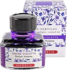 J. Herbin Fountain Pen Inks - Purple, Violet Scented - 30ml H137-77