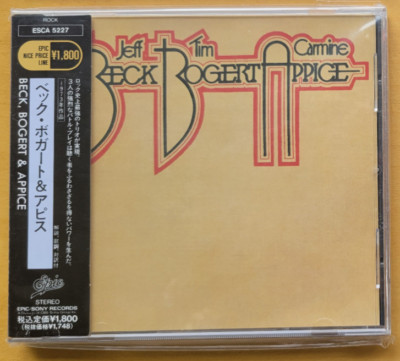 JEFF BECK, TIM BOGERT & CARMINE APPICE S/T EPIC ESCA 5227 JAPAN OBI CD