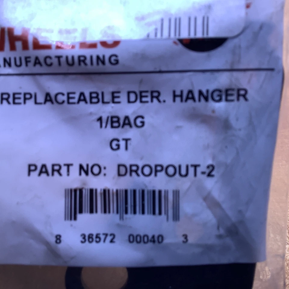 Colgador de cambio Dropout 2 GT 1999-2012, sin freno de disco DROPOUT-2, nuevo en bolsa Foto 4 de 4