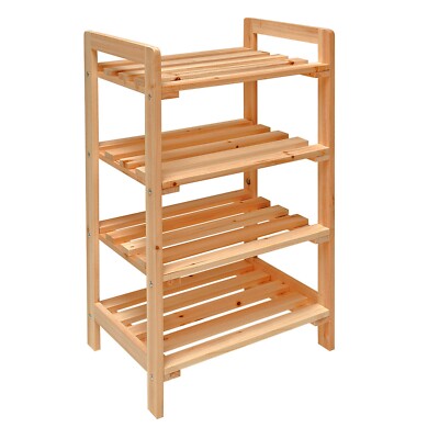 Relaxdays 2 X Regal Bambus Mit Korb, 2 Ablagen, Holz