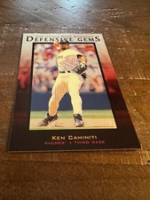 1996 Upper Deck Defensive Gems Baseball Card #144 Ken Caminiti (F8)
