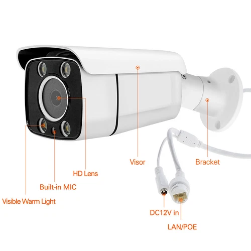 Hik Compatible 8MP ColorVu Bullet Security Waterproof Outdoor IP Camera - Picture 8 of 22