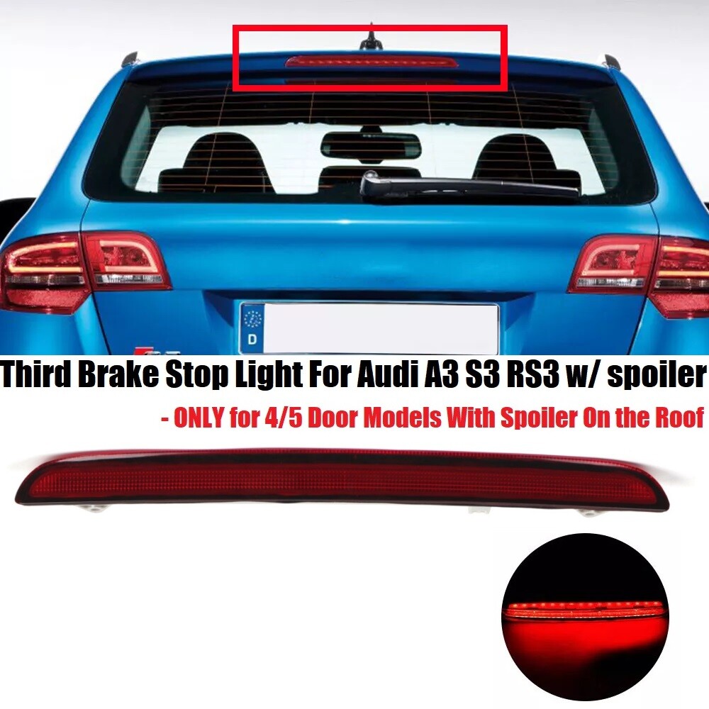Dritte Bremsleuchte Für Audi A3 8P 2003-2012 LED Bremslicht Rücklicht Rot Mitte
