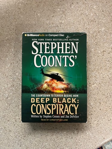 Stephen Coonts Deep Black Conspiracy Audiobook 4 CD Used - 第 1/2 張圖片