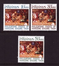 Philippines 1972 Christmas set MNH mint stamps