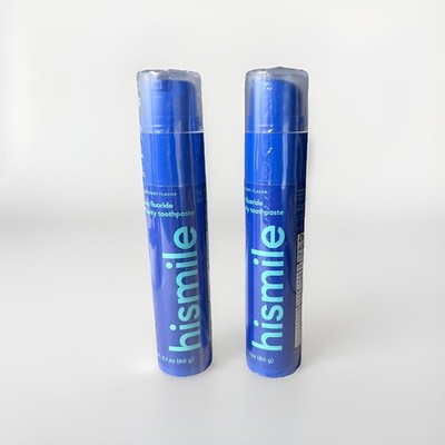 HISMILE BLUE RASPBERRY FLAVOR 2  Pack TOOTHPASTE NEW 2.1 OZ EXP. 3-26-27