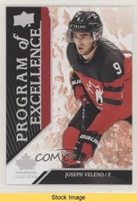 2019 Team Canada Juniors Program of Excellence Joe Veleno Joseph #129 READ 0cv