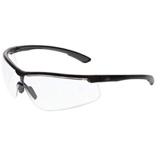 MCR SAFETY KD710 Safety Glasses,Polycarbonate,Black,Uni 801W28