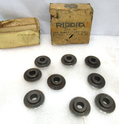 Vintage Ridgid No. 30 & 40 Thin Blade Cutter Wheels Lot of 9  (J94JJ)