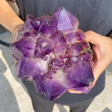Ametista naturale 4,9 libbre geode quarzo cluster cristallo esemplare guarigione