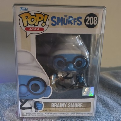 Funko Pop! Asia The Smurfs Brainy Smurf #208 Vinyl Figure Animation