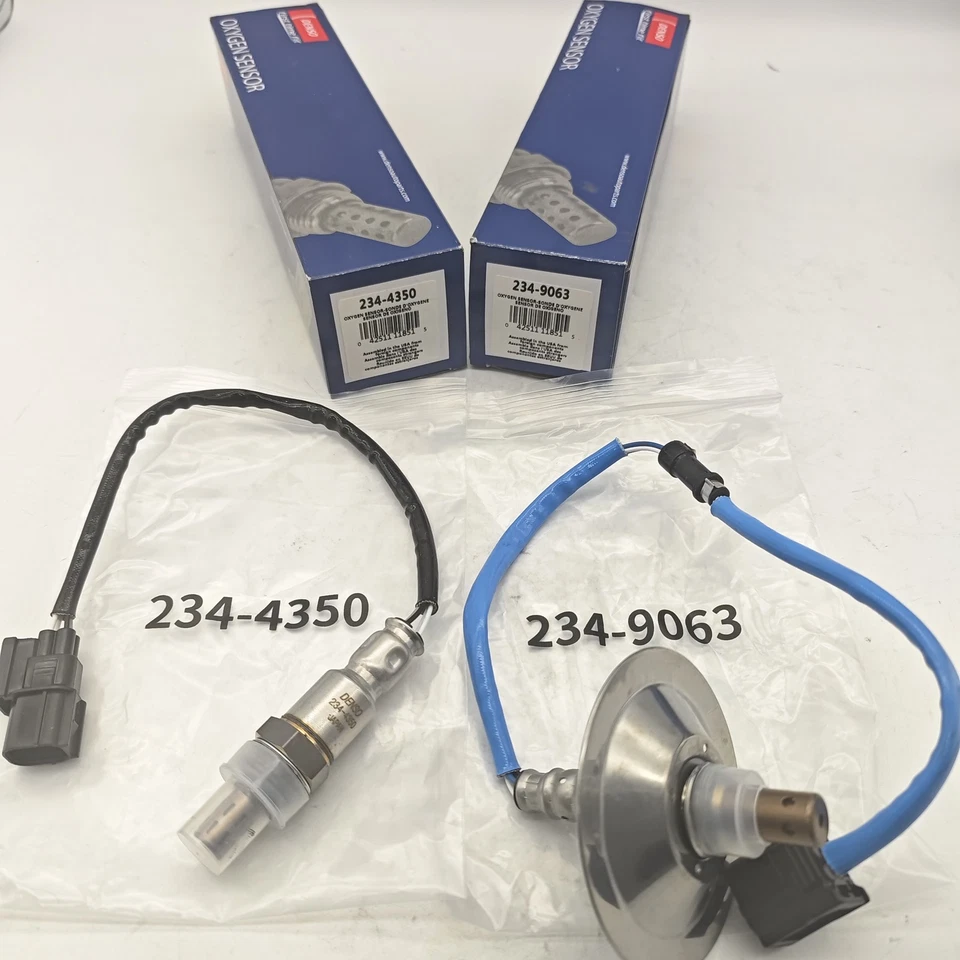 2X Denso Up+Down Oxygen O2 Sensor 234-9124 234-4350 For 2007-11 Honda Civic 1.8L Foto 3 de 4