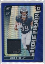2024 Panini Donruss Optic Rookie Phenom Blue Hyper Prizm Will Shipley 7l6