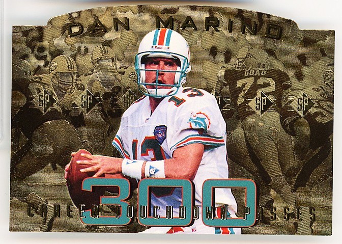 1994 -DAN MARINO- Upper Deck SP 300 TOUCHDOWNS FOIL Football Insert Card