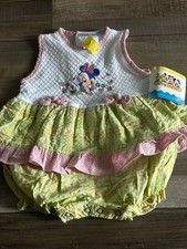 NWT Vintage Disney Babies Mickey Collection Minnie Romper One Piece 6-9 Months
