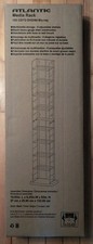 Atlantic Multimedia Storage Rack Black 153 CD 72 DVD NEW 8 Adjustable Shelves