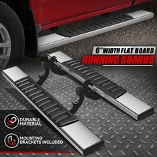 For 19-25 Chevy Silverado Gmc Sierra Regular Cab 6 Side Step Bar Running Boards