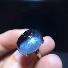 Natural Blue Ghost, Blue Golden Sand, Starry Sky Ring