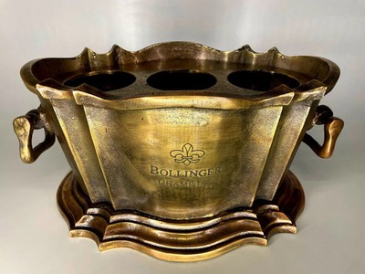 Goldener Weinkühler BOLLINGER Champagner 1872 Trophäe NUR FÜR GEWINNER EISBECHER