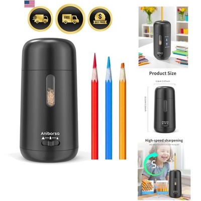 Automatic Electric Pencil Sharpener - Auto Feed, Auto Stop & Auto Eject, Rech...