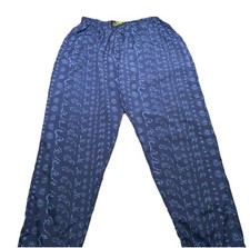 Vintage Gecko Hawaii Neon Abstract Gecko Print Nylon Beach Pants Mens Medium