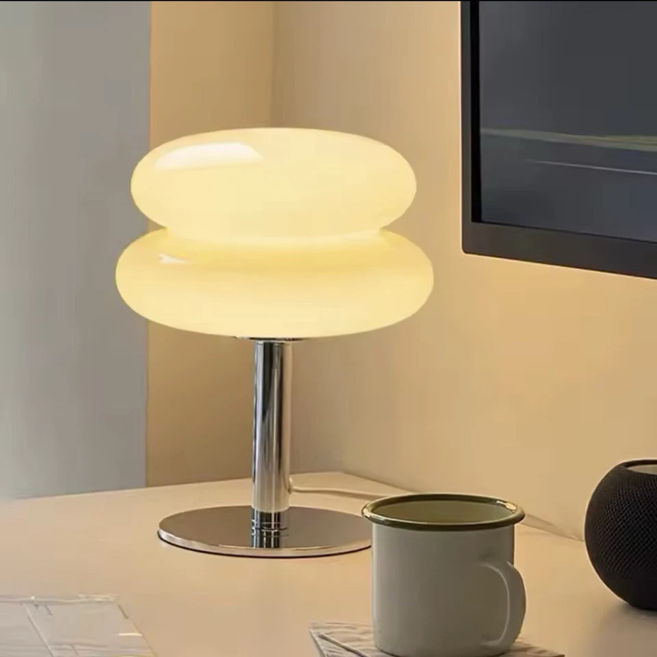 Lámpara de Mesa Crista Vintage | Luz de Noche USB Regulable - Imagen 3 de 4