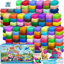 168 Colors Air Dry Clay Kit for Kids Modeling Clay Set with Tools DIY Art