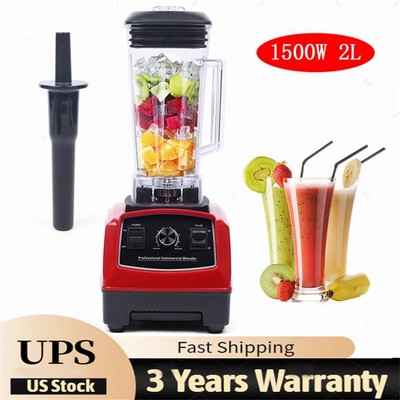 1500W High-speed Blender Smoothie Maker Quiet Industrial Commercial Power