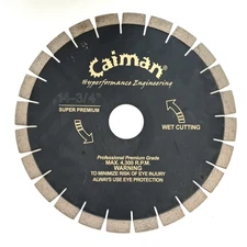 Caiman 12314 Pro Premium Grade 14-3/4" Non Silent Core Diamond Saw Blade BULK
