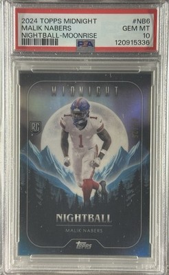 2024 Topps Midnight Malik NABERS Nightball Moonrise #NB-6 /25 PSA 10 Giants