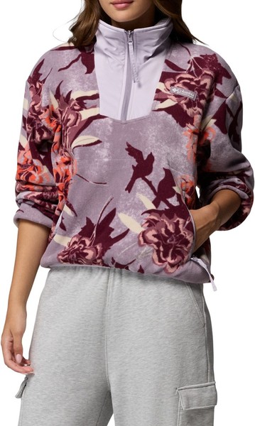 Columbia Snowboard Fleece Jacke Sequoia Grove Printed Women Fleece 2026 Shale Pu-image