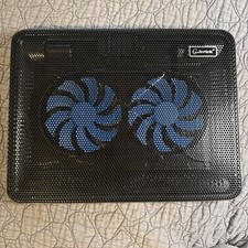 Portable Slim Quiet Laptop Cooler Cooling Pad Stand 2 Blue