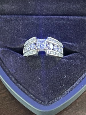 Jared Diamond Wedding Set Pre-owned 3/4ct princ L/Dia. I1 F GMS