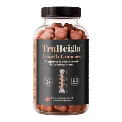 TruHeight Growth Gummies (Watermelon) Tall Nutrition for Natural Supplement
