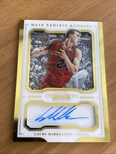 LAURI MARKKANEN 2017-18 PANINI DOMINION GOLD AUTO AUTOGRAPH RC # 10/10 ROOKIE