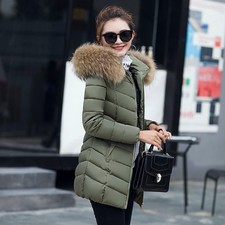 Winter jacket women fashion slim long cotton-padded Hooded jacket parka female w