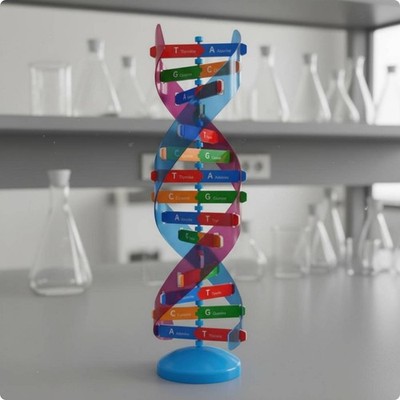 Doppelspirale Modell EVA Wissenschaft Lehrmittel inklusive Broschüre für Schüler