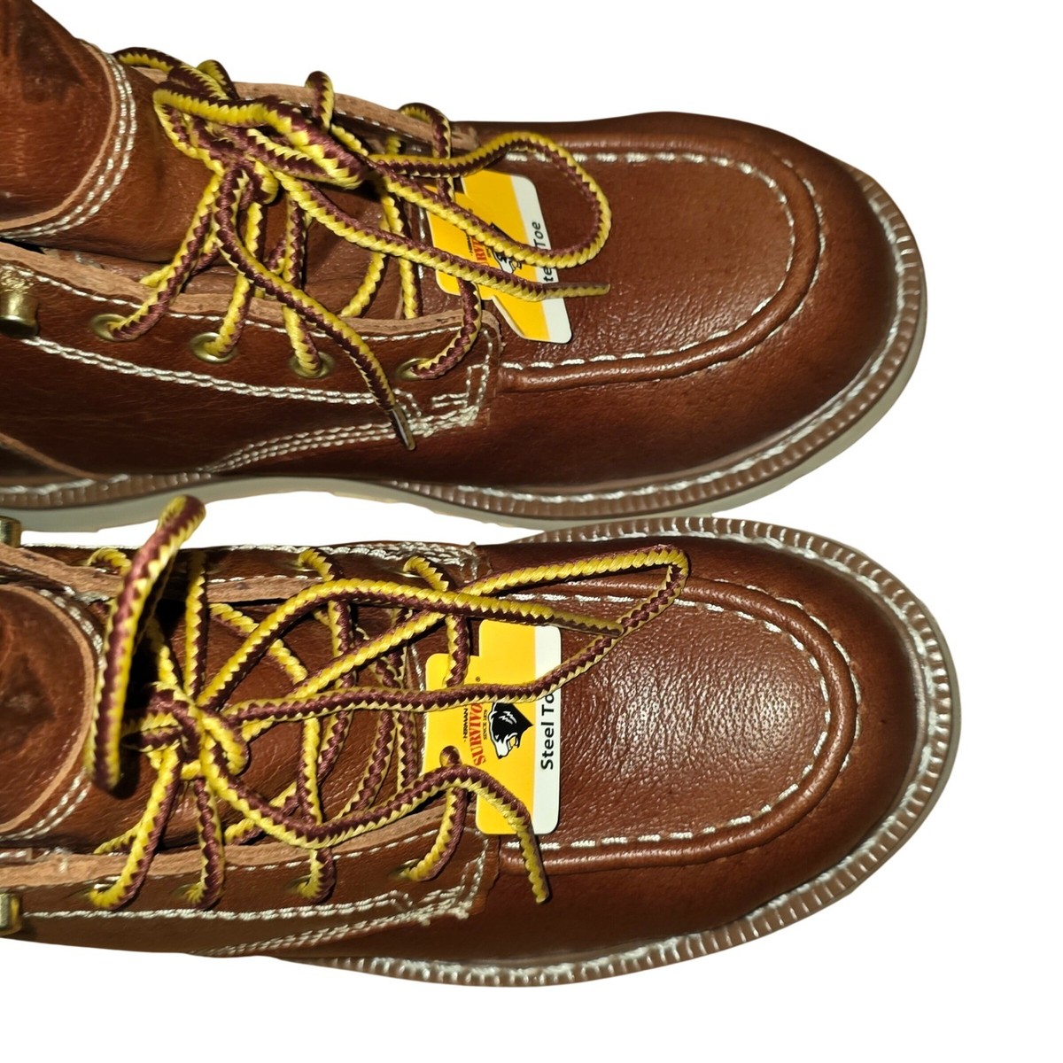 Herman Survivors Oakridge Brown Leather Steel Toe Work Boots 