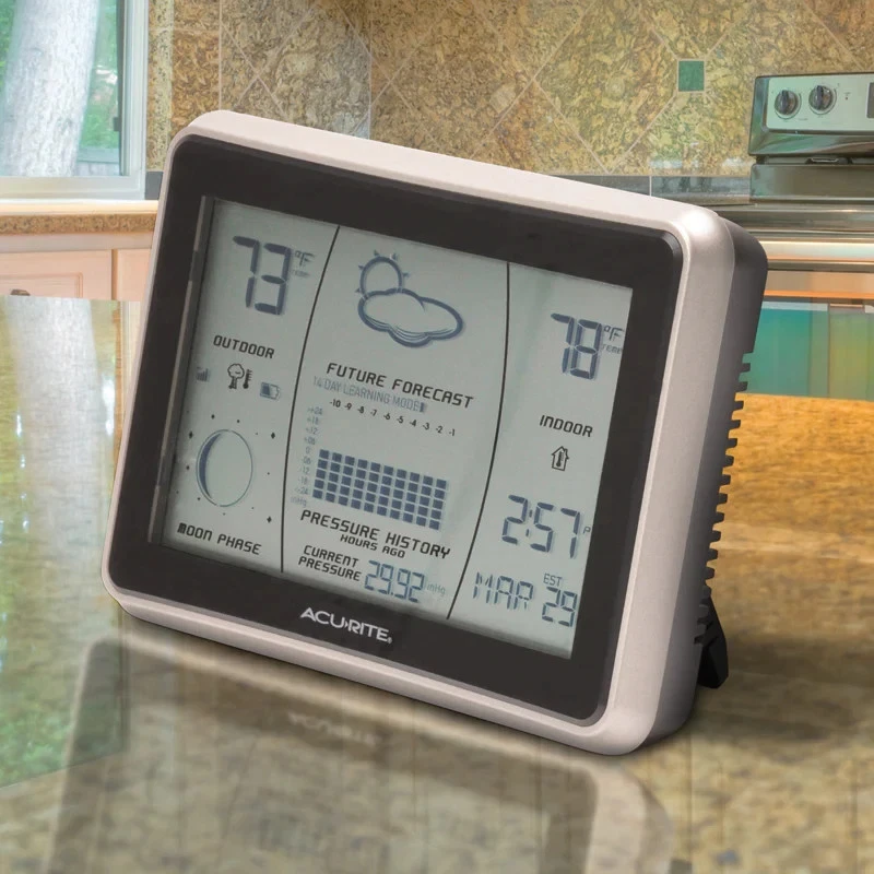 Acu-Rite Acurite Weather Station & Forecast Wireless Intelli-Time Indoor Outdoor - Image 2 of 3