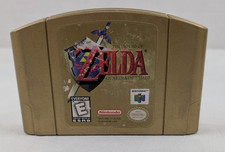 The Legend of Zelda Ocarina of Time Gold Cartridge N64 Tested Authentic