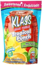 Klass Tropical Punch Flavored Drink Mix with Dried Fruit, 14.01 Oz
