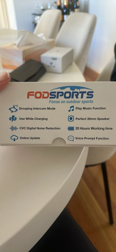 Fodsports M1-S Pro Motorcycle Bluetooth Headset. - image 3 of 4