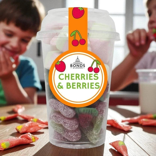 Bonds Cherries & Berries Candy Cup – Fruity Gummy Sweets | Single, 2-Pack or 6- - Picture 2 of 22