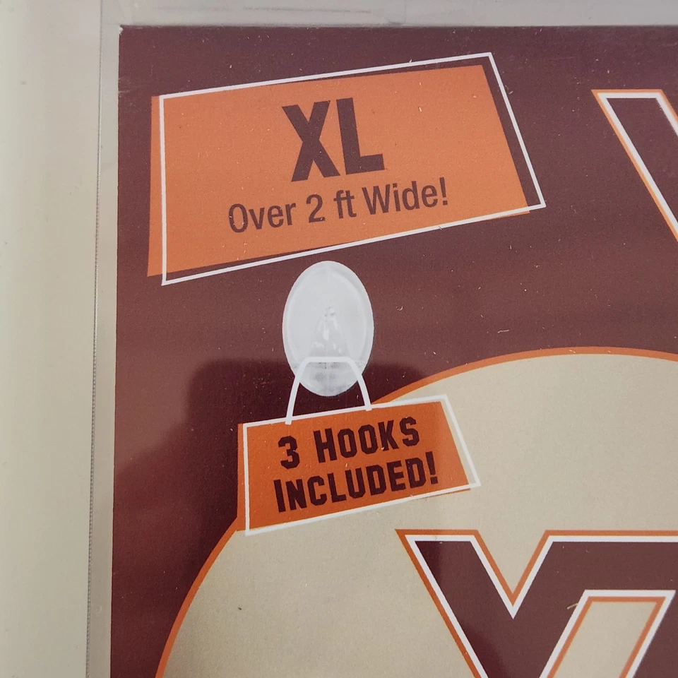 Virginia Tech Wall Art Decals 11 Giant Peel & Stick College Football Man Cave - Image 3 of 4