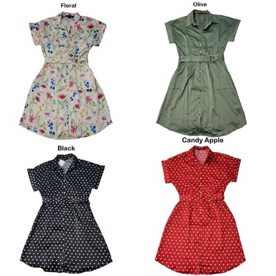 French Connection Women's Collared Short Shirt Dress