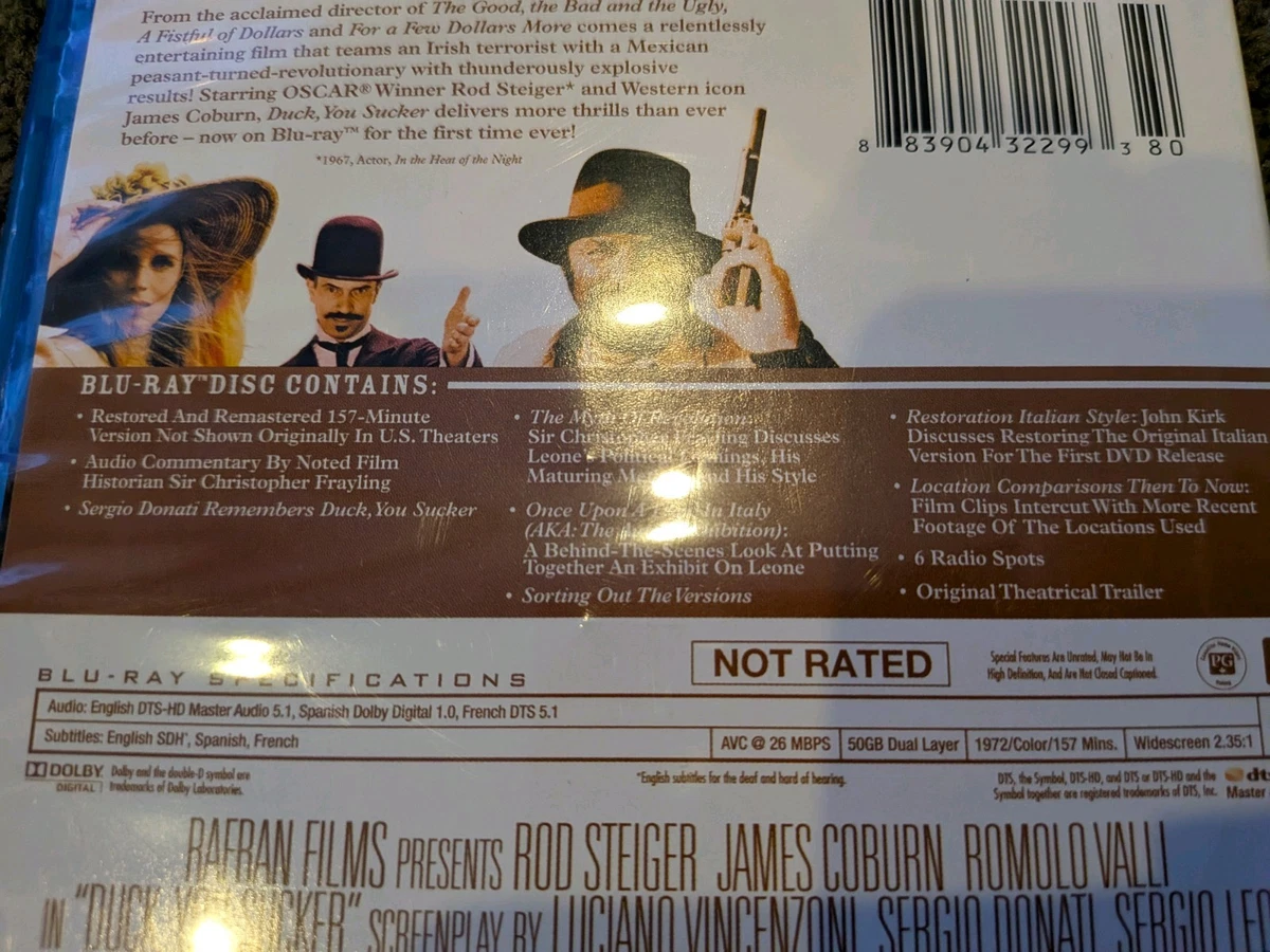 A Fistful of Dynamite - Sergio Leone (Blu-ray) US Rare  duck you sucker zone A
