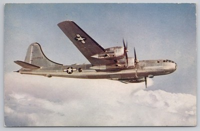 C338 Boeing B-29 Superfortress Postcard Mike Roberts Studios Wesco Color Card