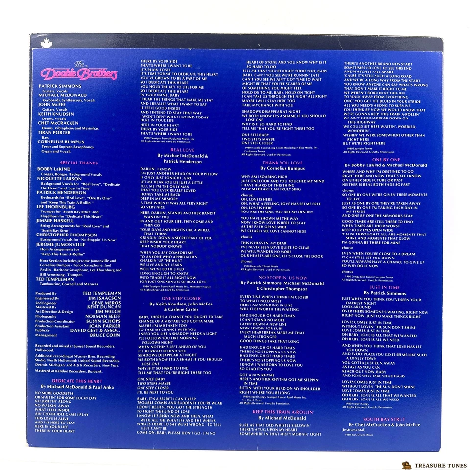 The Doobie Brothers – One Step Closer Vinyl (LP, Album) XHS 3452 - Image 4 of 4